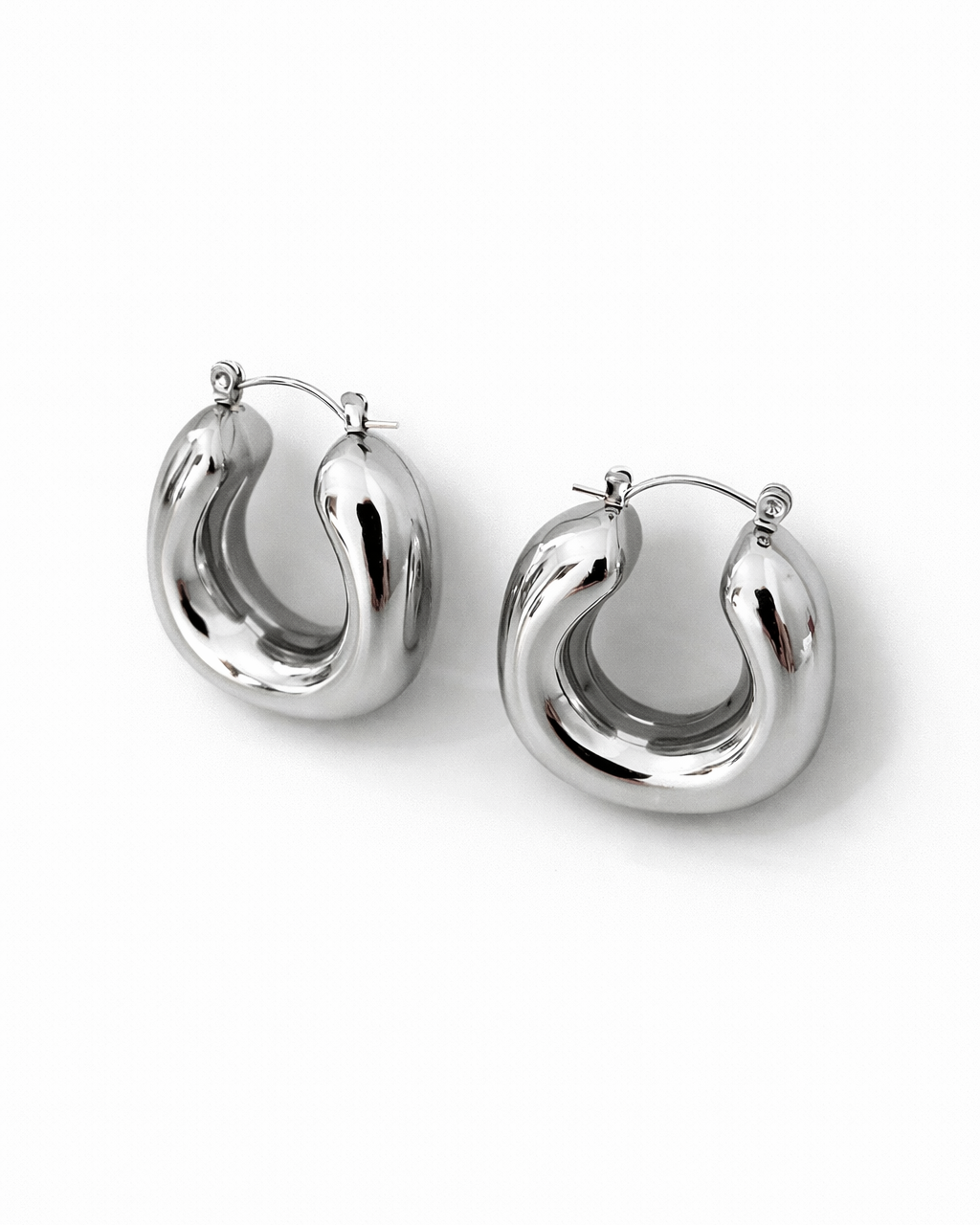 Ava Silver Hoops