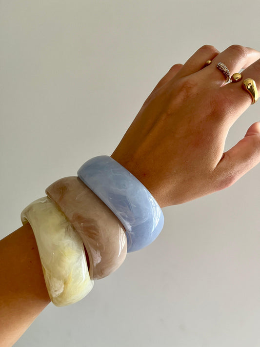 Yellow Resin Bangle