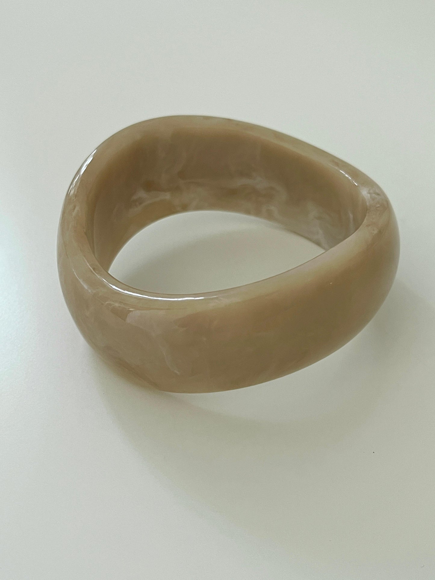 Beige Resin Bangle