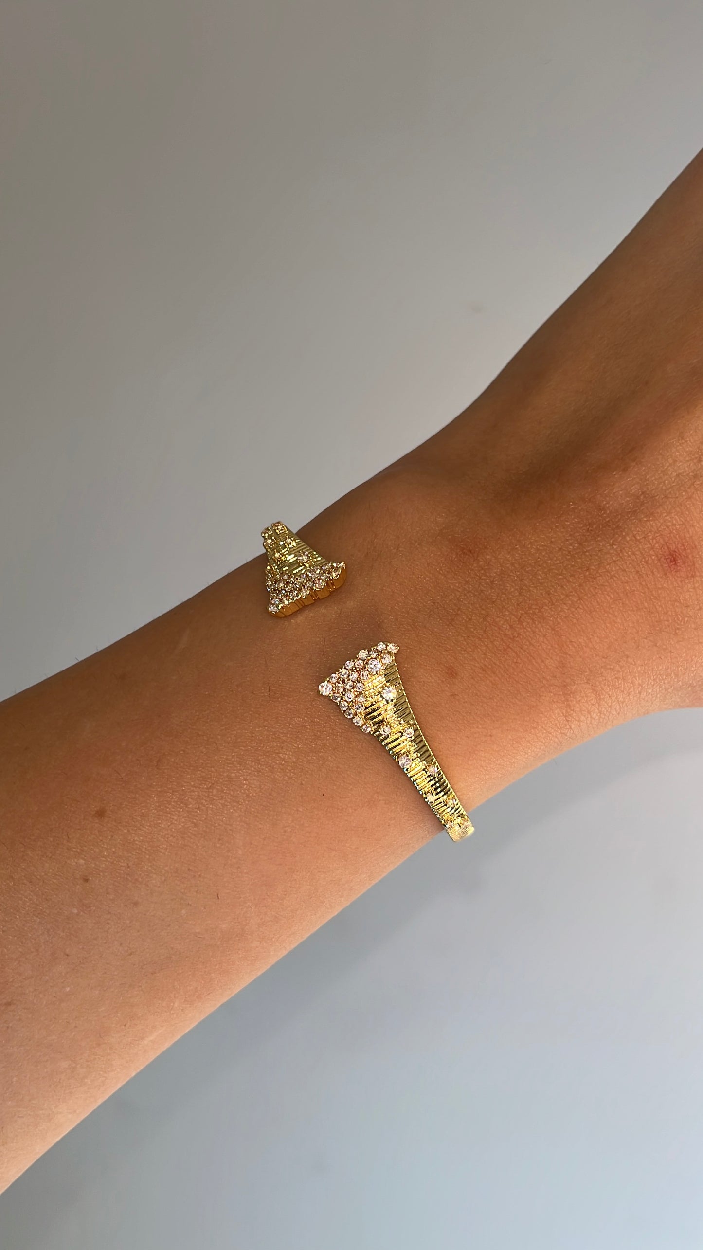 Gold Lotus Leaf Bangle