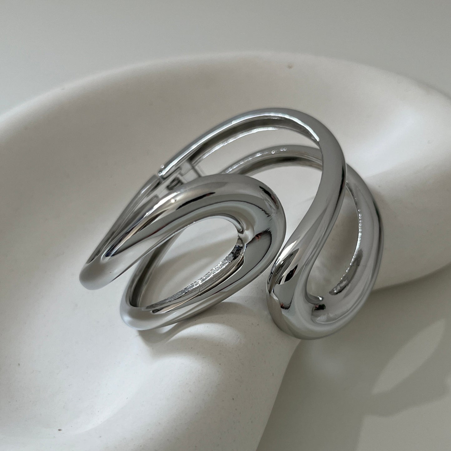Celine Silver Bangle
